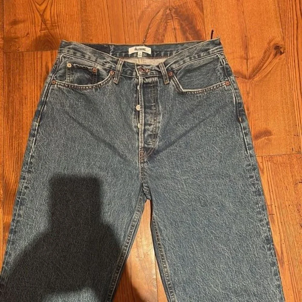 Re/done button fly straight leg jeans 28 nwot 90s jeans